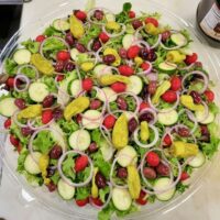 mixed baby lettuce salad
