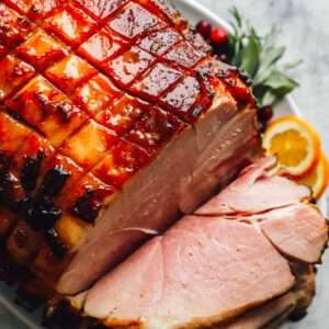 Brown Sugar Glazed Ham Meal