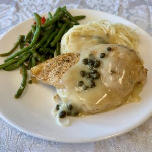 Roasted Chicken Piccata